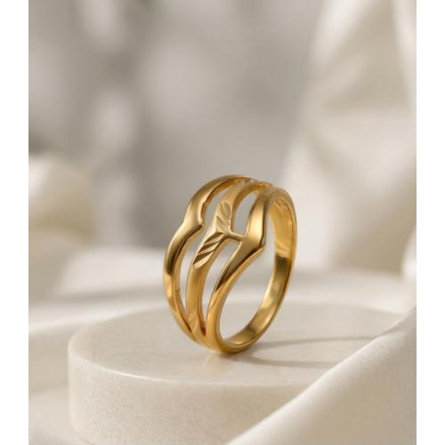 1-Gram Gold-Polished Artificial Ring - image 1