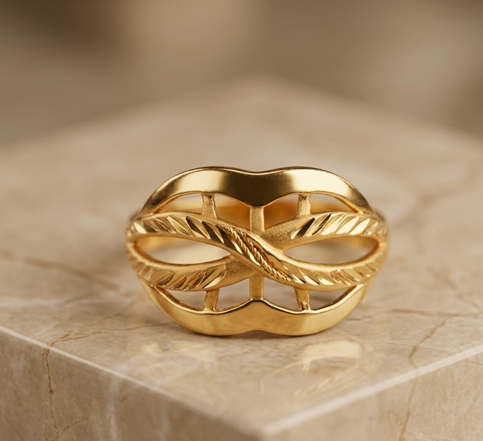 1-Gram Gold-Polished Artificial Ring - image 2